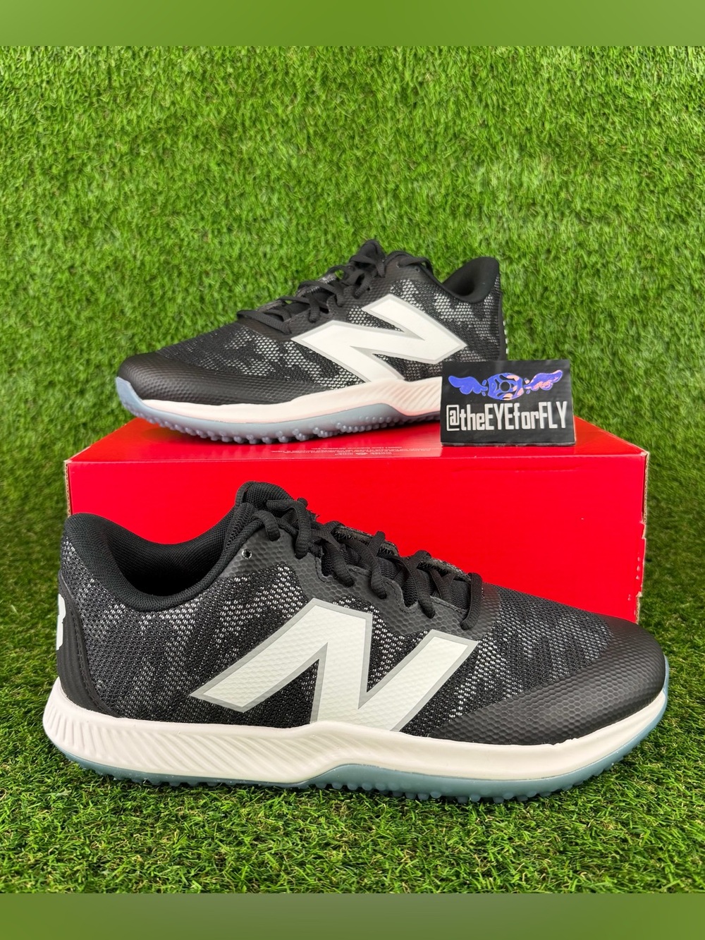 NEW New Balance Fuel Cell 4040v7 Turf Trainer Black White Ice T4040BK7 Mens 11.5